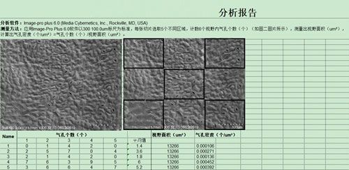 電鏡統計分析